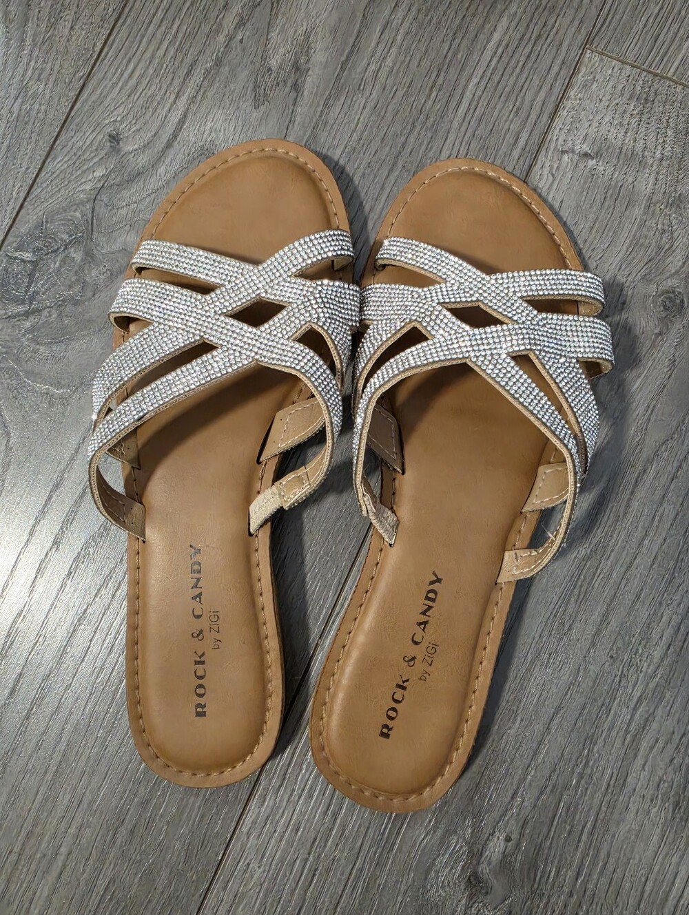Rock & Candy Sandals with Sparkling Straps